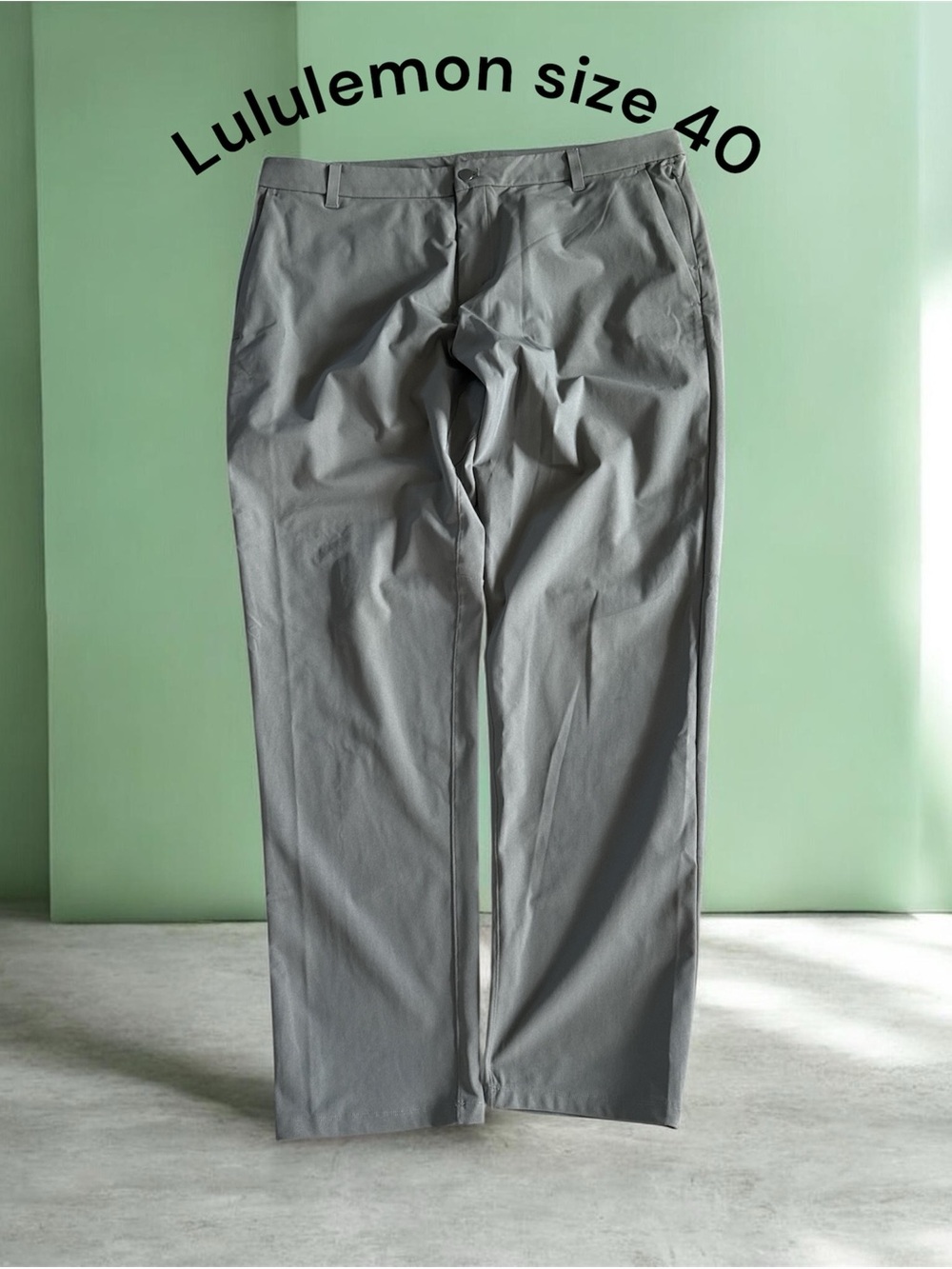 lululemon athletica Men's olive green Straight Chinos